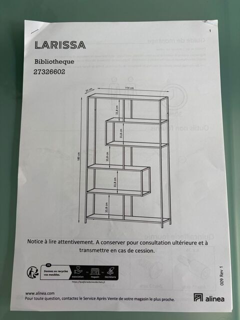 Etagère déstructurée ALINEA Leffrinckoucke (59)