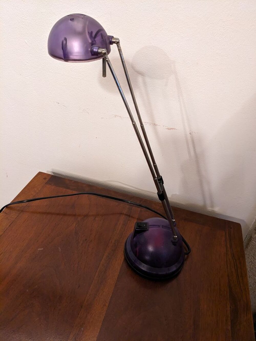 lampe de bureau halog&egrave;ne translucide et t&eacute;lescopique en parf Décoration