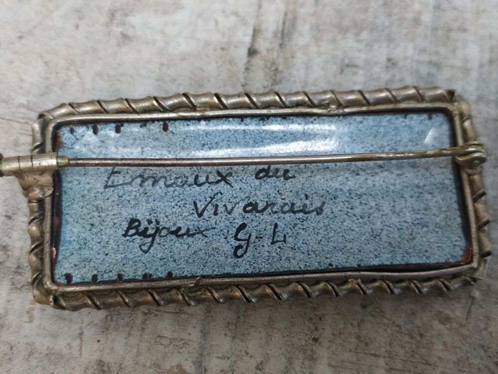 Bijou Broche &Eacute;maux du Vivarais 
