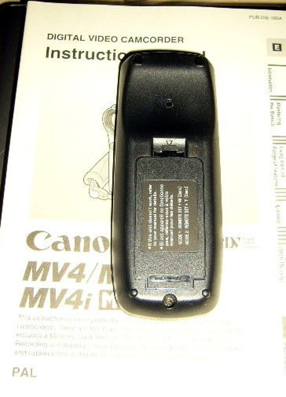 t&eacute;l&eacute;commande canon camescope mini-dv WL-D76 Photos/Video/TV