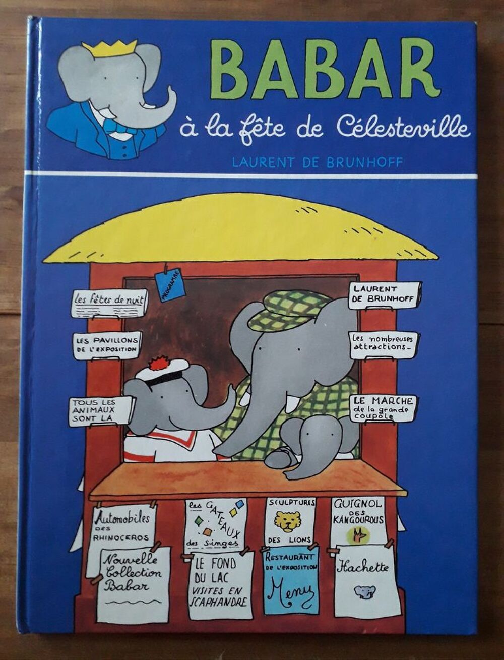 Vintage BD : BABAR &agrave; la f&ecirc;te de C&eacute;lesteville de 1975 Livres et BD
