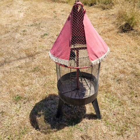 CAGE &Agrave; OISEAUX RONDE / MALLE BOIS ROTIN 65 17600 Sablonceaux