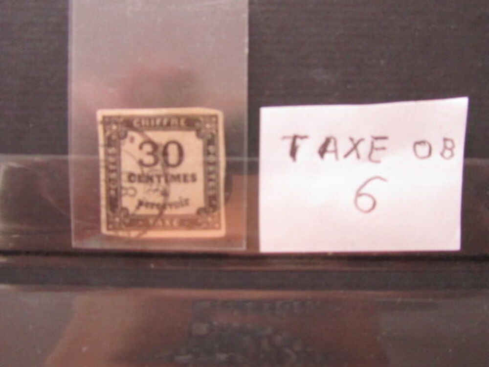 timbre france oblit&eacute;r&eacute; taxe 6 