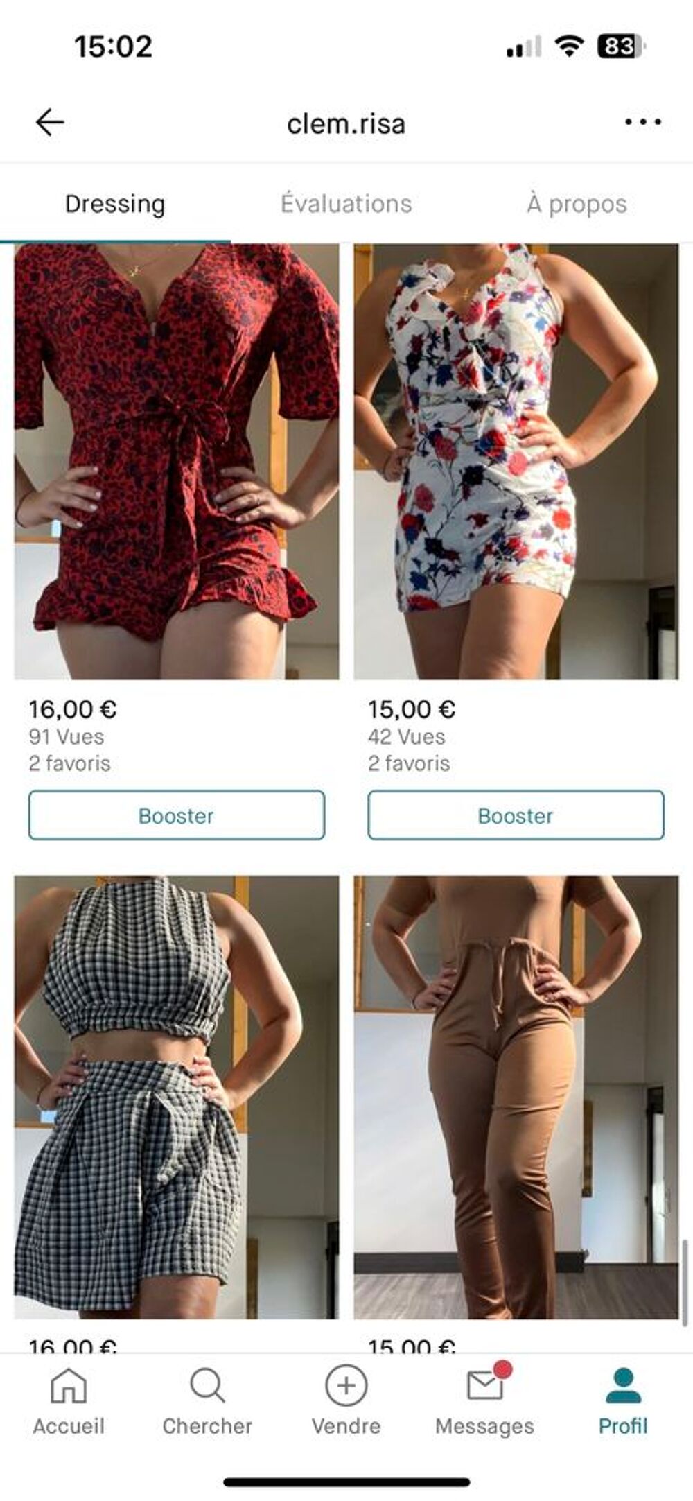 vide dressing et debarrassage Vêtements