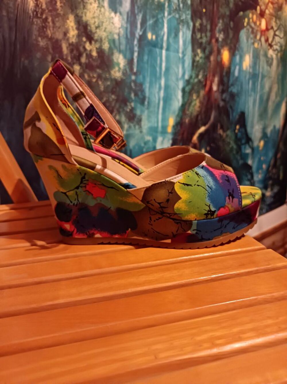 Espadrilles color&eacute;e pour femme Chaussures
