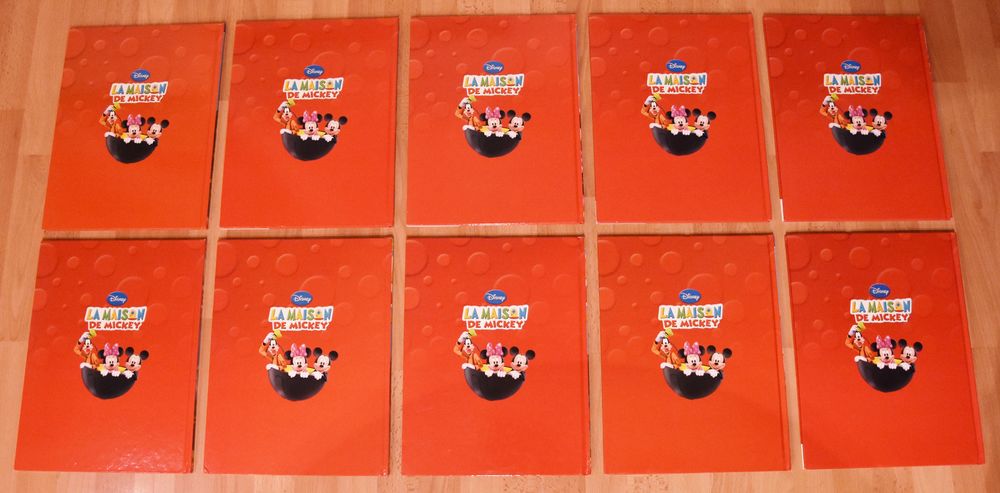 DISNEY. Lot de 10 livres &eacute;ducatifs Mickey. Pour apprendre Jeux / jouets