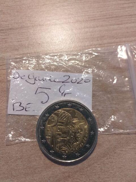  pice monnaie  1 euro 
De Gaulle 2020 5 Golbey (88)