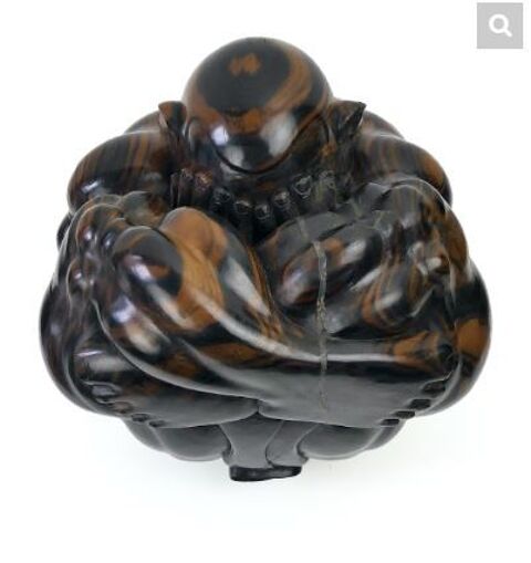 Sculpture Orang Malu Bouddha pleureur Yogiman en ébène. 250 Boulogne-Billancourt (92)