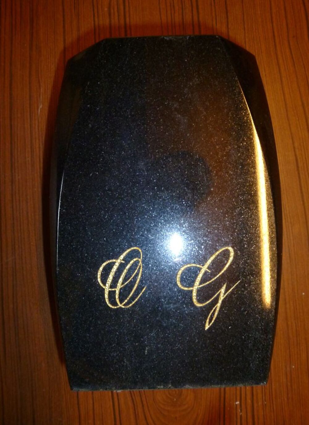 Vase fun&eacute;raire anthracite Décoration