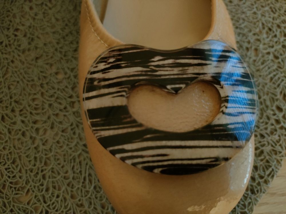 Ballerine rose poudr&eacute; vernis SABRINAS Chaussures