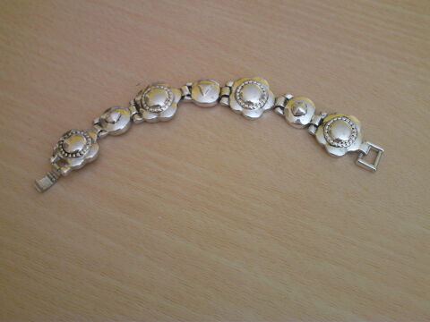 Beau bracelet argenté ancien N° 735 5 Beaune (21)
