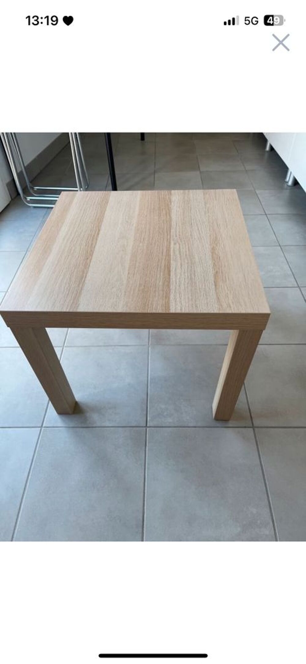Table carr&eacute; IKEA Meubles
