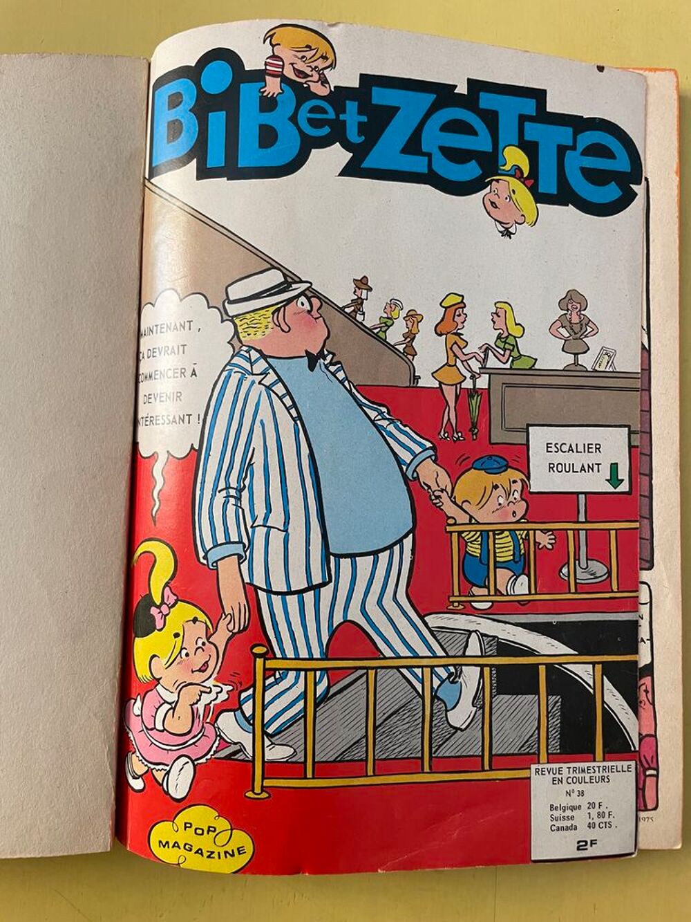BIB ET ZETTE Recueil N&deg;38 1975 POP Magazine AREDIT Livres et BD
