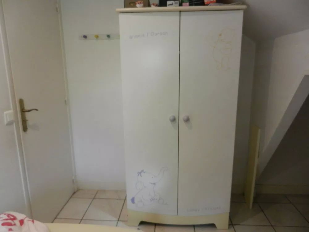 Armoire b&eacute;b&eacute; SAUTHON Winnie L'ourson Mobilier enfants