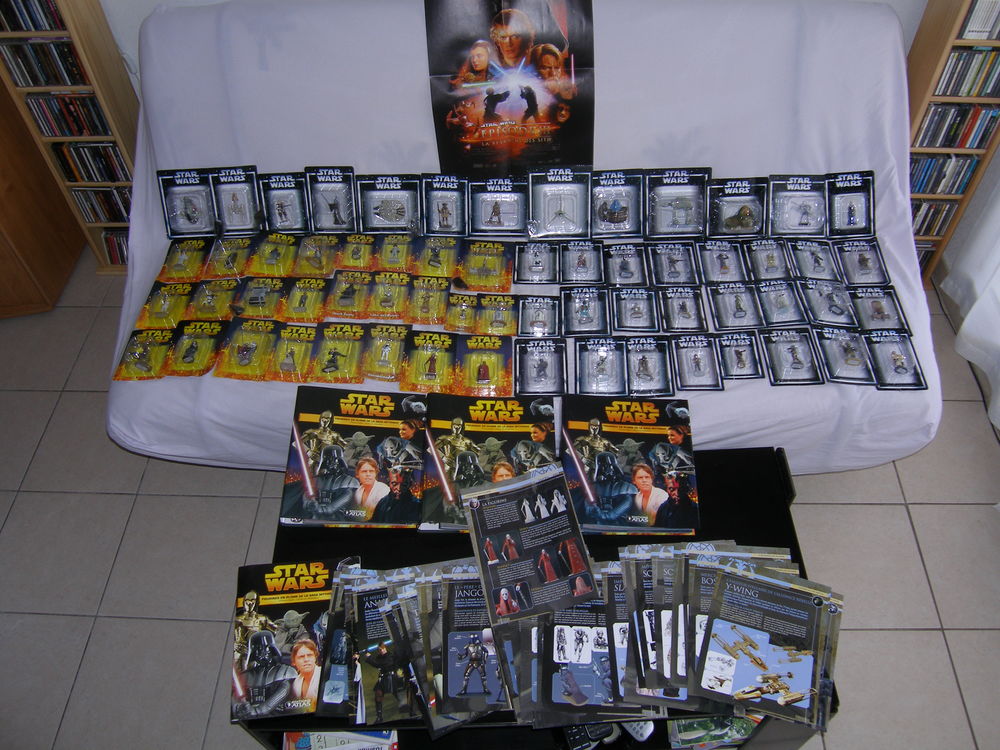 Collection complete star wars 60 figurines en plomb 