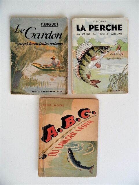 Livres de Pêche années 40 20 Mont-Saint-Aignan (76)