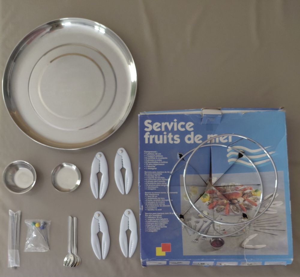 Service complet plateau fruits de mer Cuisine