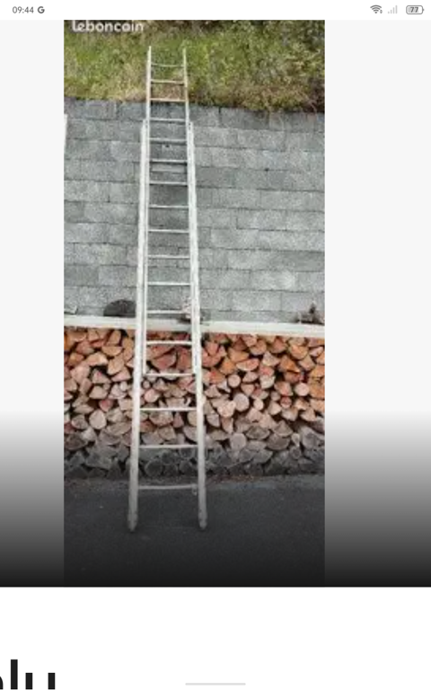 chelle aluminium 2 brins de 3m hauteur totale 6m 34920 Le crs