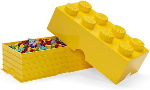Lego Boite de rangement - Jaune - Storage Brick 8 - Yellow 60 Verny (57)