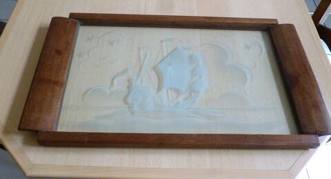 PLATEAU en bois et verre 10 Thiais (94)