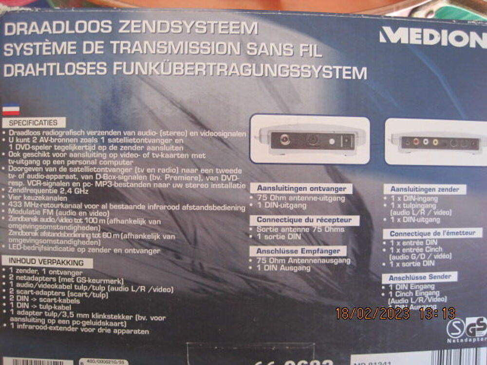 syst&egrave;me de transmission sans fil.15€ Audio et hifi