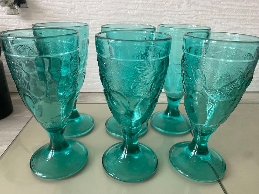 verre vintage 1950/1970 