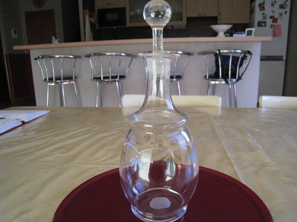 Carafe &agrave; liqueur verre souffl&eacute; Décoration