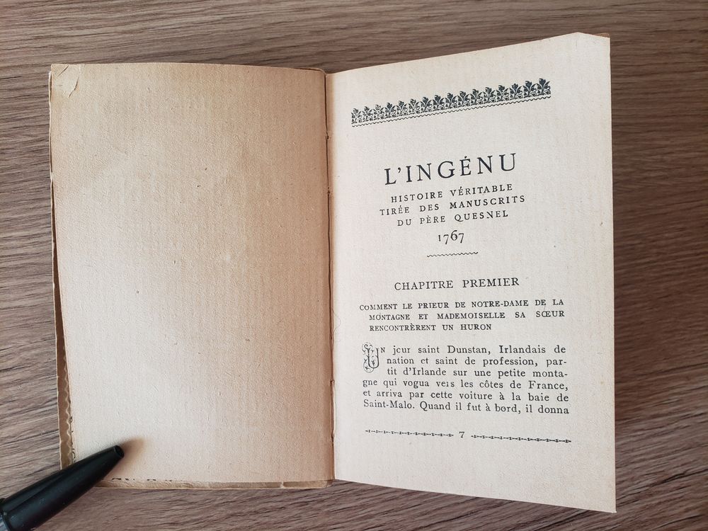 L'Ingenu VOLTAIRE (1922) Collection des Dames - Albin Michel Livres et BD