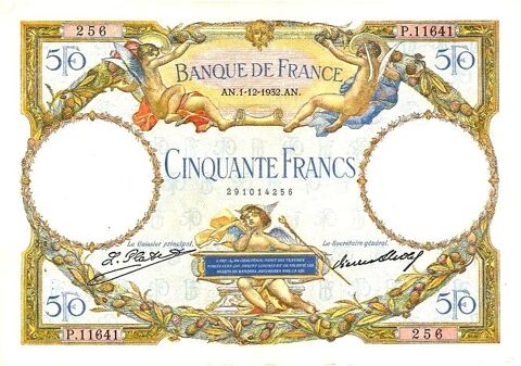  F 16/3    BILLET   DE 50  F  LOM 298 Raismes (59)