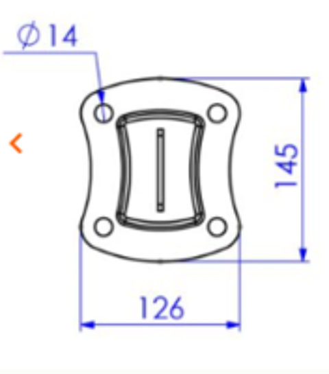   Platine poteau à clips 