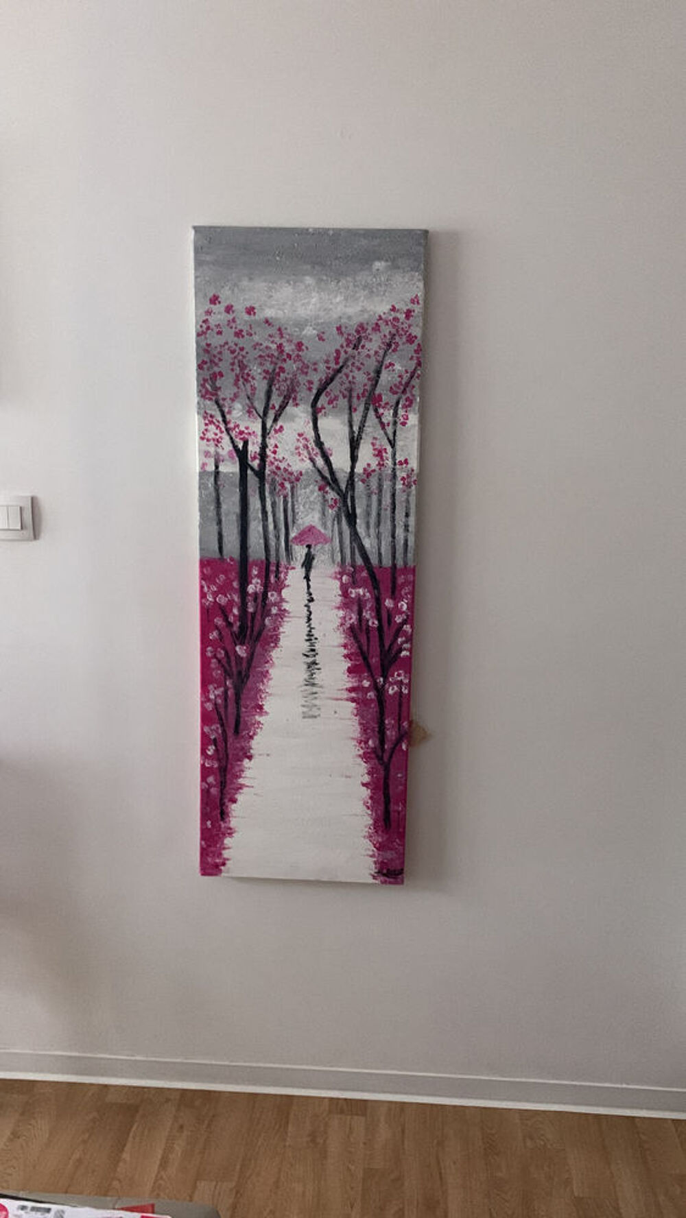 tableau acrylique fait main neuf Décoration