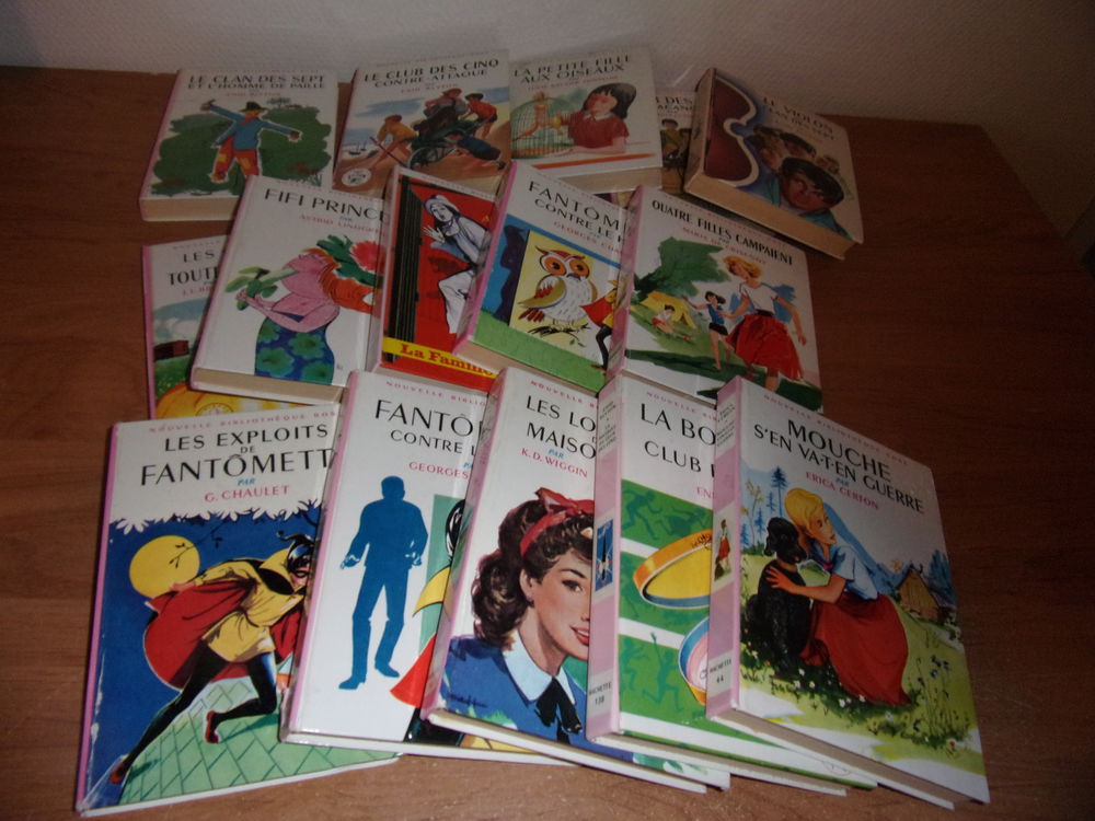 Livres des Biblioth&egrave;que Verte et Rose, ann&eacute;es 1660/1970 Livres et BD