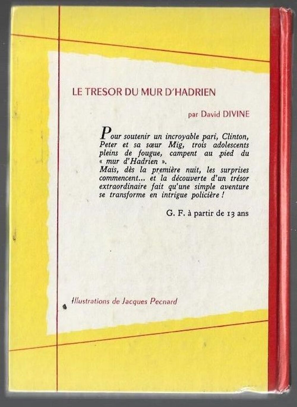 collection spirale - le tresor du mur d'hadrien - 1970 Livres et BD