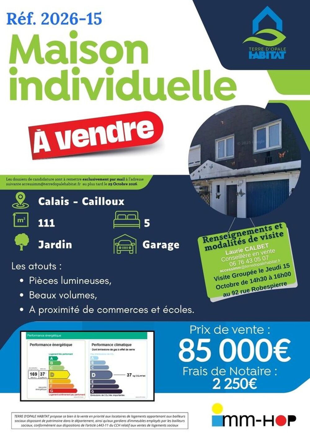 Vente Maison Vente - Maison - 6 pièces - 62100 Calais