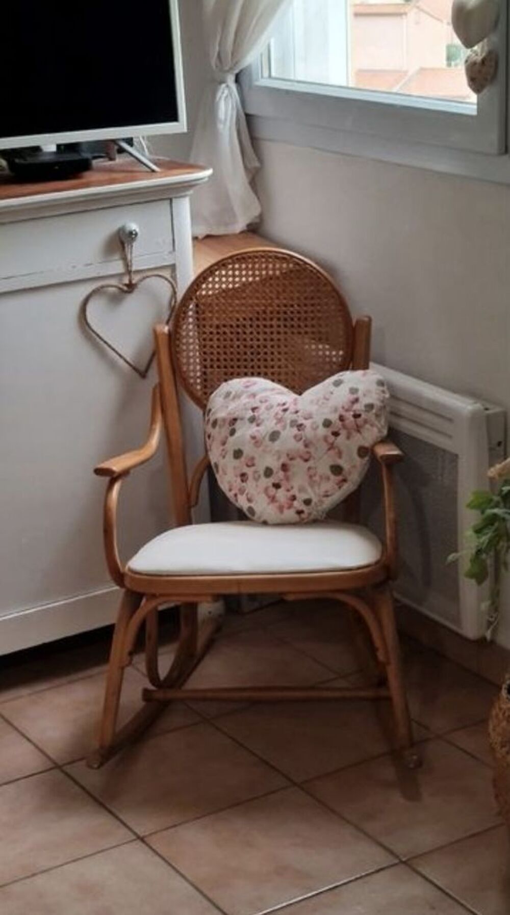 Rocking chair enfant en rotin Mobilier enfants