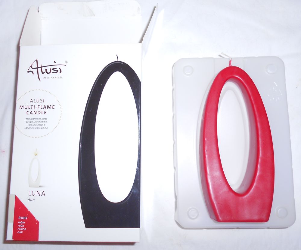 Bougie Luna Due Design Alusi Couleur Ruby Décoration