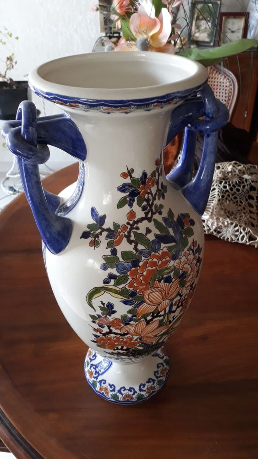 Cruche et cache-pot faiencerie de Gien D�coration