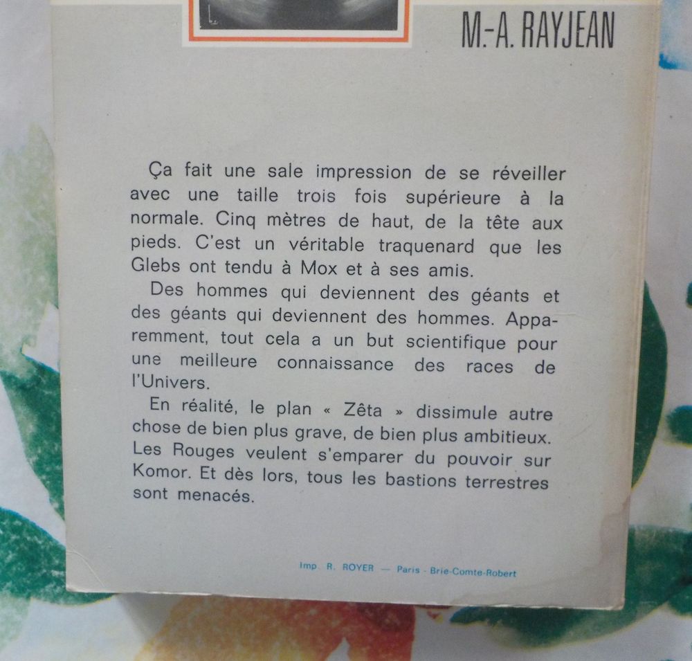 LES GEANTS DE KOMOR de M.A. RAYJEAN Ed. Fleuve Noir Livres et BD