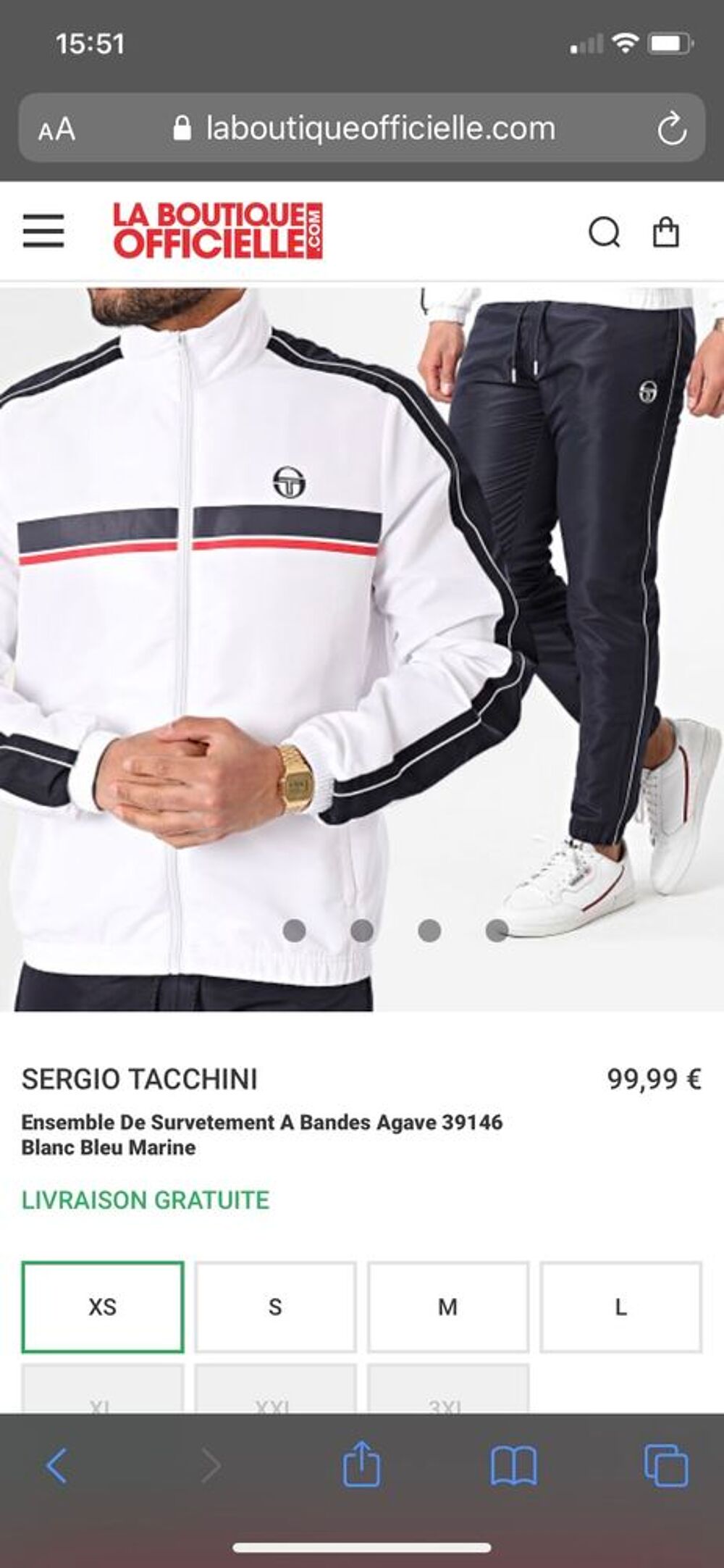 Ensemble de surv&ecirc;tement Sergio tacchini Vêtements