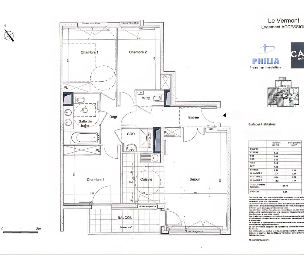 Vente Appartement Beau F4 quartier la Défense/Nanterre Préfecture Nanterre