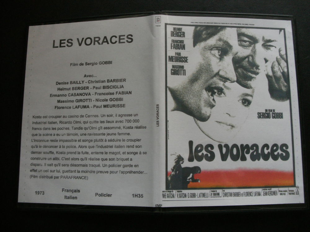 Rare film : " Les voraces " DVD et blu-ray