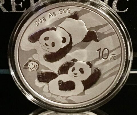 Pièce argent une once 10 yuan panda 2022 36 Dax (40)