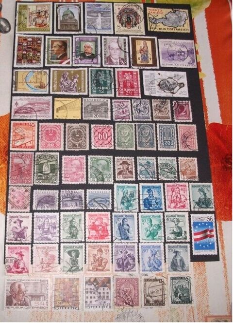 Lot de 140 timbres diff�rents et oblit�r�s d'Autriche 4 Aillevillers-et-Lyaumont (70)