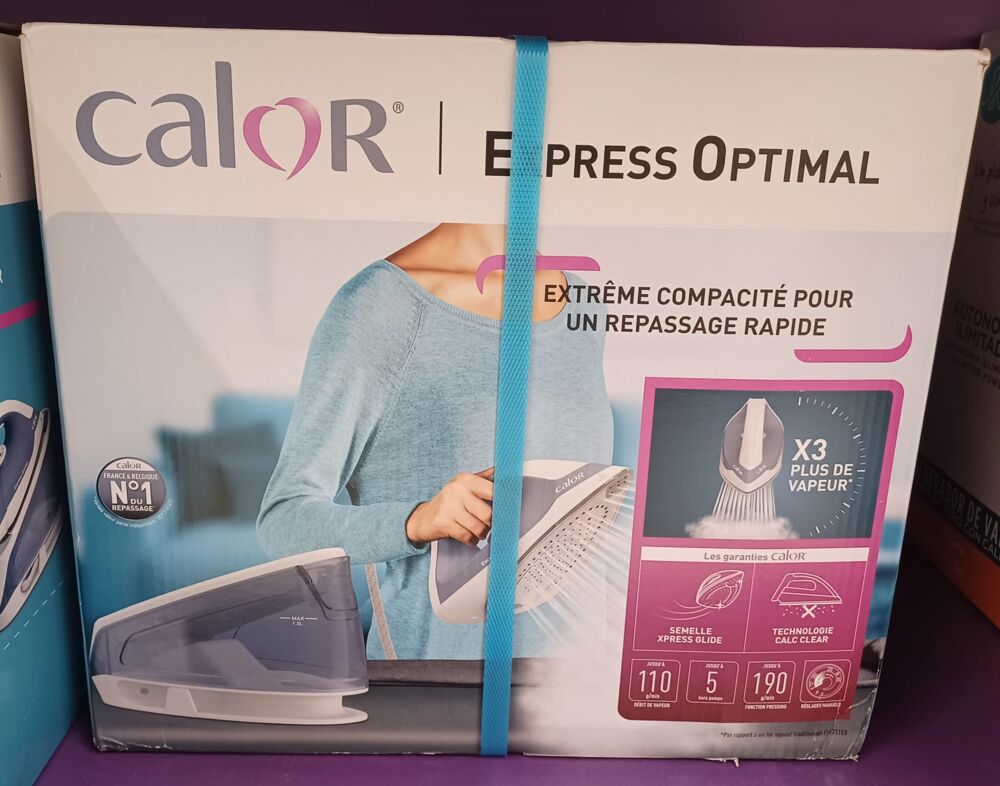 Centrale vapeur CALOR Neuf - Bleu/Blanc -Fer &agrave; repasser NEUF Electroménager