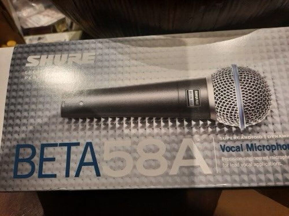 Micros Sennheisen E945 et Shure Betta 57 ET 58 A Neuf Instruments de musique