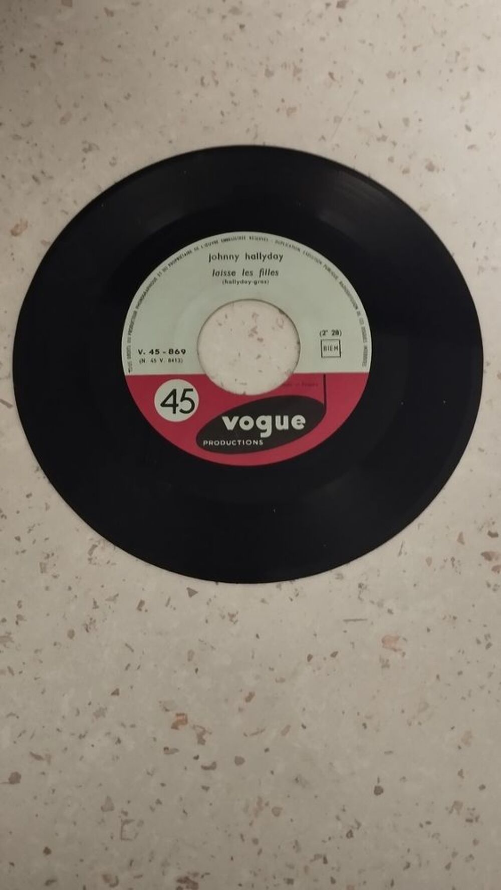Johnny Hallyday 45 tours LAISSE LES FILLES CD et vinyles