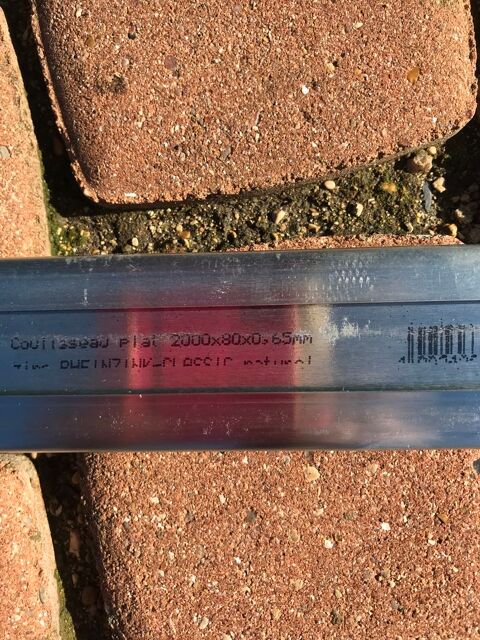Lot de 20.00 m de coulisseaux plats zinc naturel soit 10 piè Saâcy-sur-Marne (77)