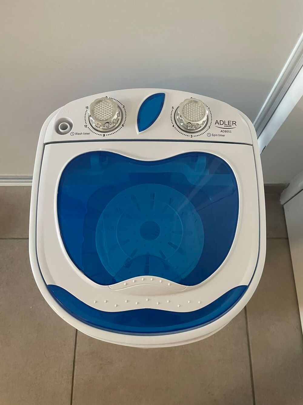 Machine &agrave; Laver (Blanc/Bleu) Adler AD8051 Electroménager