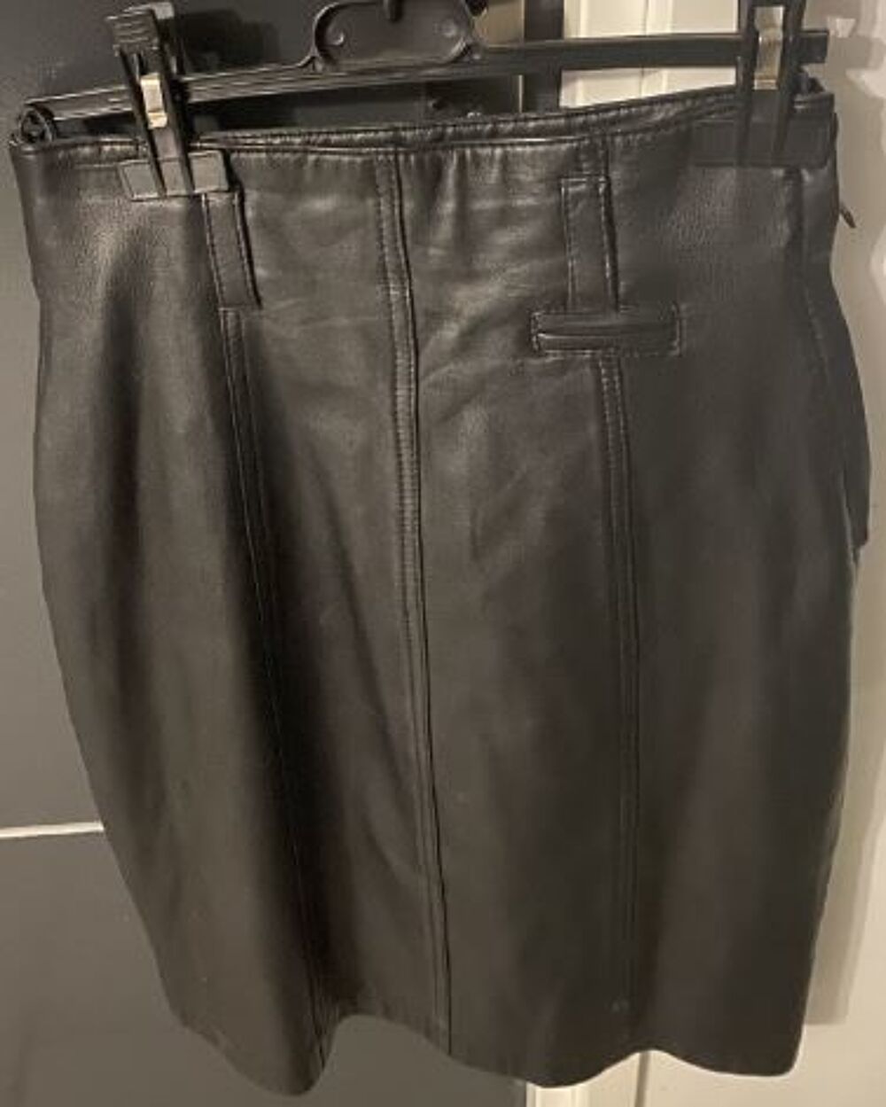 JUPE CUIR NOIR Vêtements