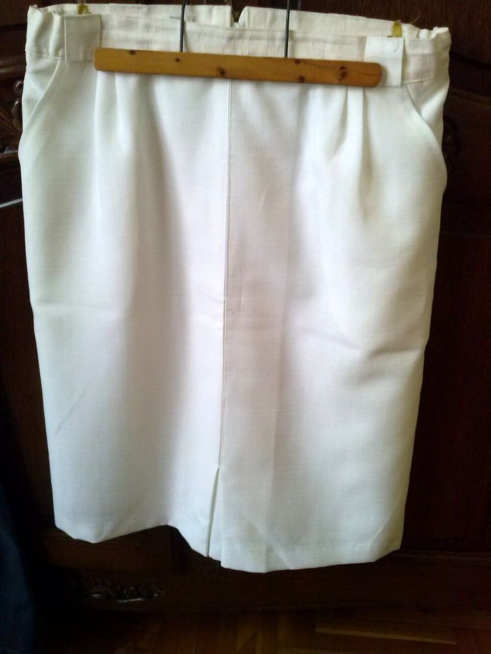 Jupe droite blanche Vêtements